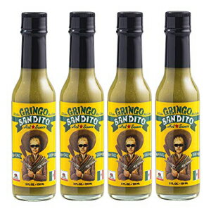 OS ofB[g zbg\[XAO[nolA5IX (4pbN) Gringo Bandito Hot Sauce, Green Habanero, 5 Ounce (Pack of 4)