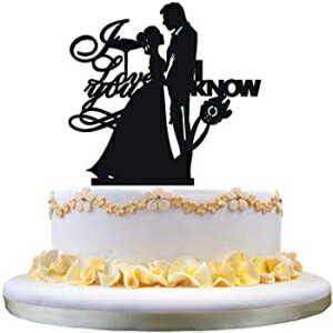 I Love You I Know ウェディングケーキトッパー、新郎新婦のウェディングパーティーの装飾 I Love You I Know wedding Cake Topper,Bride Groom wedding party decoration