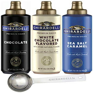 Mf - V[\gLA`R[gAzCg`R[g̃\[X (3Zbg) MfoX^Xv[t Ghirardelli Chocolate Company Ghirardelli - Sea Salt Caramel, Chocolate and White Chocolate Flavored Sauc