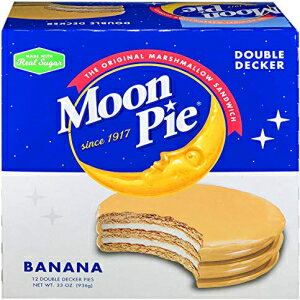 MoonPie ダブルデッカー、バナナ、2.75 オンス、12 個パック MoonPie Double Decker, Banana, 2.75 oz, 12 Count Pack