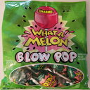 ガム チャーム What A Melon Blow Pops、(1) バッグ、(風船ガム入りロリポップ) Charms What A Melon Blow Pops, (1) bag, (bubble gum filled lollipops)