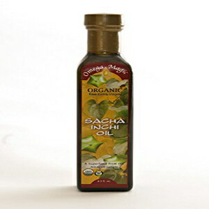 サチャインチ オイル (8.5 オンス) - 食品用のすべて天然 - 認定オーガニック - 希釈されていない - ケトフレンドリーオイル - ビーガン - 健康的な肌を促進するために局所的に使用 Sacha Inchi Oil (8.5 ounces) - All Natural For Food - C
