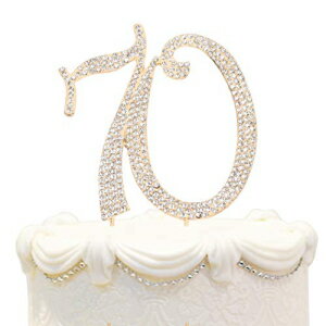 Hatcher lee Bling ꥹ 70  ȥåѡ - ǹεǰ | 70 ǯѡƥǥ졼  Hatcher lee Bling Crystal 70 Birthday Cake Topper - Best Keepsake | 70th Part...