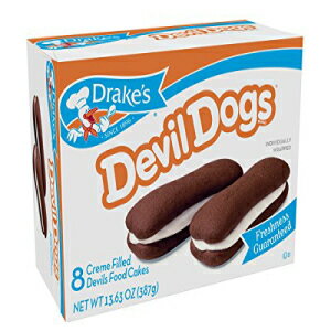 Drake's Devil Dogs、1箱あたり8個、13.63オンスのデビルドッグズクリーム入りデビルズケーキ（3箱） Drake's Devil Dogs, 8 count per box, 13.63oz of Devil Dogs Creme Filled Devil's Cakes (3-Boxes)