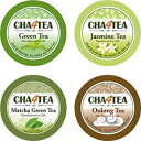 Cha4TEA 36-キューリグKカップ醸造所向けの各種緑茶（抹茶 緑茶 ジャスミン緑茶 ウーロン茶） Cha4TEA 36-Count Assorted Green Tea for Keurig K-Cup Brewers (Matcha Green Tea, Green Tea, Jasmine Green Tea, Oolong Green Tea)