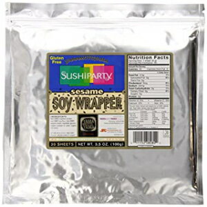 R{R p[eB[ \Cbp[  20 3.5IX Yamamotoyama Sushi Party Soy Wrapper, Sesame, 20 Count, 3.5 Ounce Bag