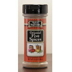 スパイス スプリーム オリエンタル ファイブ スパイス、3.5 オンス プラスチックシェーカー Spice Supreme oriental five spices, 3.5-oz. plastic shaker