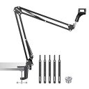 Neewer Microphone Arm Stand, Suspension Boom Scissor Mic Arm Stand with 3/8 to 5...