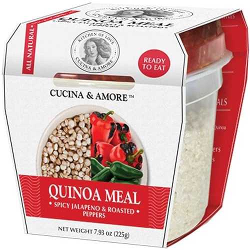 Cucina & Amore Quinoa RTE Meal, Spicy Jalapeno and Roasted Peppers, 7.9 Ounce