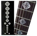 Inlaystickers Jockomo Metallic Celtic Cross Guitar Inlay Sticker(2)