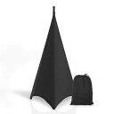 Pyle Universal Lighting Tripod Stand Scrim - Dj Light Speaker Stand Skirt Tripod Scrim Cover w/Hook and Loop Stretchable Lycra Spandex Material - Straps, Bag - For On Stage/Event Use(2)
