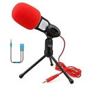 ELINKA Computer Microphone,Condenser Microphone,3.5MM Plug and Play Omnidirectio...
