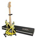 AXE HEAVEN EVH Minature Guitars EVH Black & Yellow Mini Replica Guitar Van Halen (EVH002)