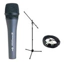 ゼンハイザー E835 ダイナミック ハンドヘルド ボーカル マイク スタンド & ケーブル パフォーマンス キット付き Sennheiser E835 Dynamic Handheld Vocal Mic with Stand & Cable Performance Kit(2)