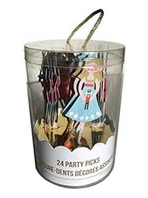 メリメリ ホリデーくるみ割り人形パーティーピックとカップケーキトッパー Meri Meri Holiday Nutcracker Party Picks and Cupcake Toppers メリメリ ホリデーくるみ割り人形パーティーピックとカップケーキトッパー Meri Meri Holiday Nutcracker Party Picks and Cupcake Toppers