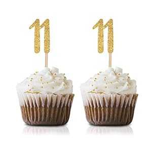 ゴールド Happy 11th Birthday カップケーキトッパー 24個パック Number 11 グリッター誕生日パーティーカップケーキトッパー デコレーション MAGJUCHE Gold Happy 11th Birthday Cupcake Topper, 24-Pack Number 11 Glitter Birthday Party Cupcake ゴールド Happy 11th Birthday カップケーキトッパー 24個パック Number 11 グリッター誕生日パーティーカップケーキトッパー デコレーション MAGJUCHE Gold Happy 11th Birthday Cupcake Topper, 24-Pack Number 11 Glitter Birthday Party Cupcake