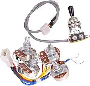 Tearom 1 Set Guitar Circuit Wiring Harness Kit with 2 Pieces A500k B50...
