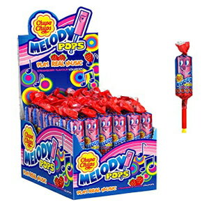 チュッパチャプスのメロディポップス ストロベリー 48個入/720g Chupa Chups' Melody Pops - Strawberry 48 Pack/720g