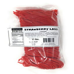 Kervan ストロベリー リコリス レース、2 ポンド Kervan Strawberry Licorice Laces, 2 Pound