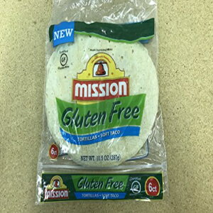 ミッション グルテンフリー ソフト タコス トルティーヤ 10.5 オンス / 6ct (6個入り) Mission Gluten Free Soft Taco Tortillas 10.5 Oz. / 6ct (Pack of 6)