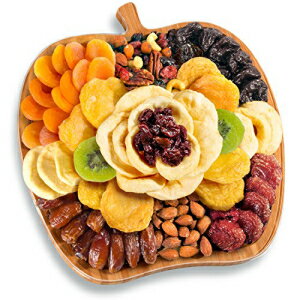 ドライフルーツとナッツの竹林檎型サービングトレイ Dried Fruit and Nuts in Bamboo Apple Shape Serving Tray