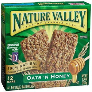 Nature Valley クランチー グラノーラバー、オーツ麦ハニー、1.5 オンス (144 個パック) Nature Valley Crunchy Granola Bars, Oat N Honey, 1.5 Oz (Pack of 144) 1