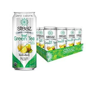 Steaz オーガニック ゼロカロリー ハーフアイスグリーンティー＆ハーフレモネード、16液量オンス（12個パック） Steaz Organic Zero Calorie Half Iced Green Tea & Half Lemonade, 16 Fl Oz (Pack of 12)