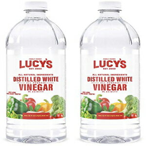 楽天GlomarketLucy's Family Owned - 天然蒸留ホワイトビネガー、32 オンス ボトル （2 個パック） - 酸度 5％ Lucy's Family Owned - Natural Distilled White Vinegar, 32 oz. bottle （Pack of 2） - 5％ Acidity