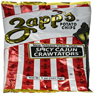 Zapps ポテトチップス - ニューオーリンズ ケトルスタイル スパイシー ケイジャン クロウテイター - 2 x 5 オンス Zapps Potato Chips - NEW ORLEANS KETTLE STYLE SPICY CAJUN CRAWTATORS - 2 x 5 oz