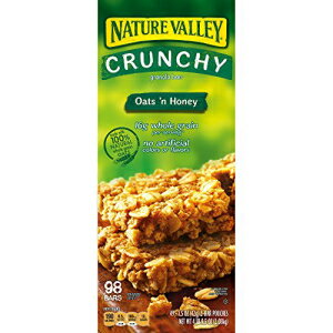 Nature Valley オーツ アンド ハニー クランチー グラノーラバー、2 パック/49 カラット (2個入り) Nature Valley Oats 'n Honey Crunchy Granola Bars, 2 pk./49 ct. (pack of 2)