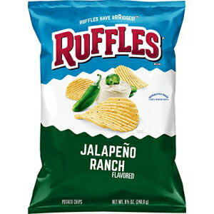 フリルリッジドポテトチップス、ハラペーニョランチ、8.5オンス Ruffles Ridged Potato Chips, Jalapeno Ranch, 8.5 Ounce