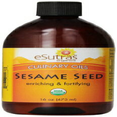 Esutras Organicsごま油、16オンス Esutras Organics Sesame Seed Oil, 16 Ounce