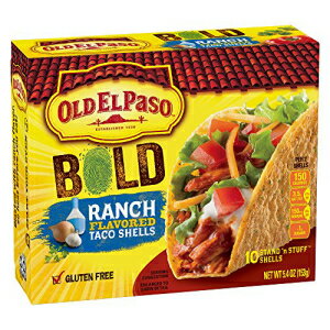 Old El Paso Stand 'n Stuff Ranch 風味のタコスシェル、5.4 オンス (6 個パック) Old El Paso Stand 'n Stuff Ranch Flavored Taco Shells, 5.4 Ounce (Pack of 6)