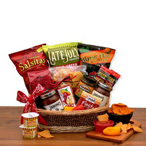 グルメギフトバスケットリトルスパイスグルメサルサ＆チップスギフトバスケット Snack Baskets Gourmet Gift Basket A Little Spice Go..