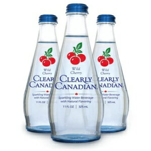 明らかにカナダのスパークリングウォーター飲料（ワイルドチェリー 12パック） Clearly Canadian Sparkling Water Beverage (Wild Cherry, 12 Pack)