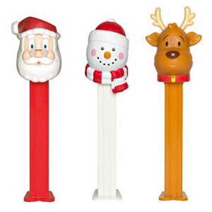 Generic PEZ Candy Dispensers Set Christmas Holiday: Santa Claus, Santa's Reindeer and Snowman (Bundle of 3 Dispensers)