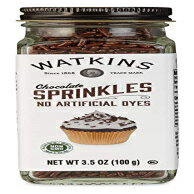 Watkins チョコレート デコレーション スプリンクル、3.5 オンス、3 個パック Watkins Chocolate Decorating Sprinkles, 3.5 Ounce, Pack of 3