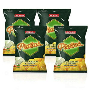 Jack'n Jill Piattos ポテトクリスプ サワークリーム & オニオン、3 オンス (85g)、6 パック Jack'n Jill Piattos Potato Crisps Sour Cream & Onion, 3 Oz (85g), 6 Pack