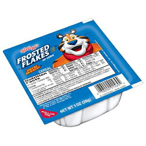 シリアル ケロッグ フロストフレーク、カップ入り朝食シリアル、無脂肪、バルクサイズ、96 個 (96 個パック、1 オンスのカップ) Kellogg's Frosted Flakes, Breakfast Cereal in a Cup, Fat-Free, Bulk Size, 96 Count (Pack of 96, 1 oz Cups)