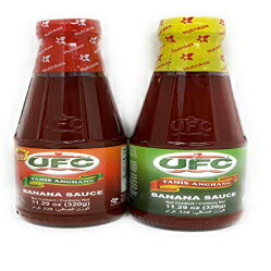 UFC タミス アンハン バナナ ソース バンドル - ホット & スパイシー、レギュラー、小 2 パック UFC Tamis Anghang Banana Sauce Bundle - Hot & Spicy, Regular, Small 2 Pack