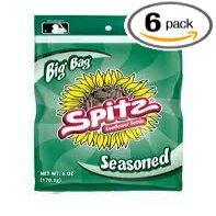 スピッツ 味付け風味ひまわりの種 6 オンス 再密封可能なビッグバッグ (6 個パック) Spitz Seasoned Flavored Sunflower Seeds 6 ounce Resealable Big Bag