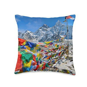 Mountaineering Unlimited Mount Everest Base Camp Throw Pillow, 16x16, Multicolor
