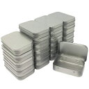 24pbN ^` qWtʃ{bNX Rei ~j |[^u{bNX ^[Lbg z[I[KiCU[ 3.75~2.45~0.8C` Vo[ 24 Pack Metal Rectangular Empty Hinged Tins Box Containers Mini Portable Box Small Stor