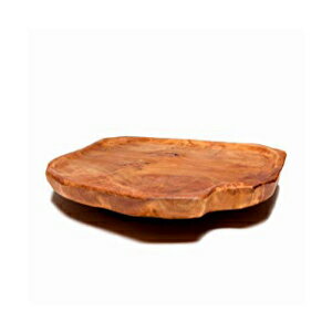 Driiniプレミアムハンドメイドルートウッドレイジースーザンターンテーブルオーガナイザー-素朴な木製サービングプラッターチーズボード（12 