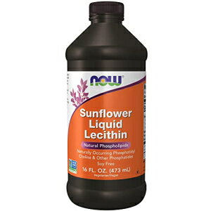 NOW Supplements, Sunflower Lecithin with naturally occurring Phosphatidyl Choline and Other Phosphatides, Liquid, 16-Ounce