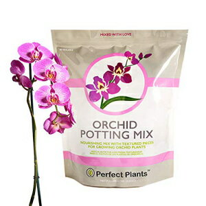 オールナチュラル オーキッド ポッティング ミックス 4クォート パーフェクト・プラント 少量ずつ手作業で混合 | あらゆる種類の胡蝶蘭に最適 All Natural Orchid Potting Mix 4qts. by Perfec…
