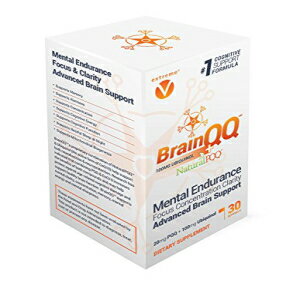 extreme V, Inc BrainQQ Get Smart! Enhanced HIGH Absorption Nootropic Brain Formula-Concentration, Focus, Clarity & Memory Peak Performance. 100mg of Ubiquinol (QH) Plus Natural PQQ 20mg