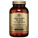 Solgar Brewer's Yeast 7 ½ Grains with Vitamin B 12, 250 Tablets - Rich Source of Amino Acids, B-Complex Vitamins Including B12 & Minerals - Non-GMO, Vegan, Dairy Free, Kosher - 41 Servings