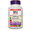Webber Naturals B12 Ultra-Strength 10,000 mcg ·, Cherry Flavour, 40 Sublingual Tablets
