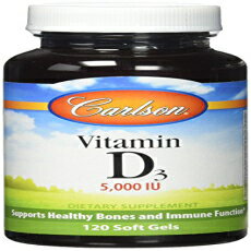 Carlson Labs Vitamin D 5000iu Softgels, 120 Count